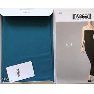 NWT WOLFORD FATAL TUBE DRESS Small Bodycon Y2K Minimalist Chic Elegant Stretch
